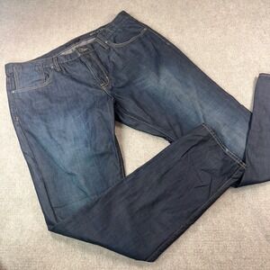 John Varvatos USA Bowery Slim Straight Jeans Dark Indigo Mens 40 Made in USA